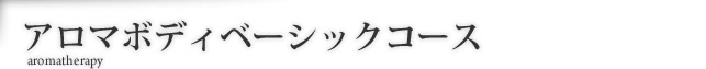 アロマボディベーシックコース