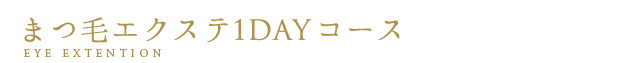 まつ毛エクステ1Dayコース