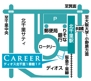 カリア北千里店地図